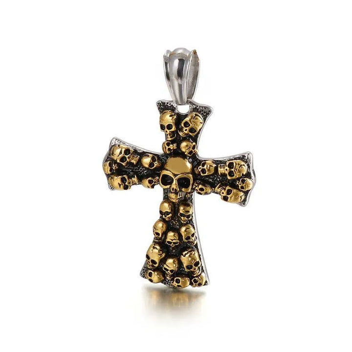  ULIKING JEWELRY PENDANTS  Vintage Cross Skull Pendant 09