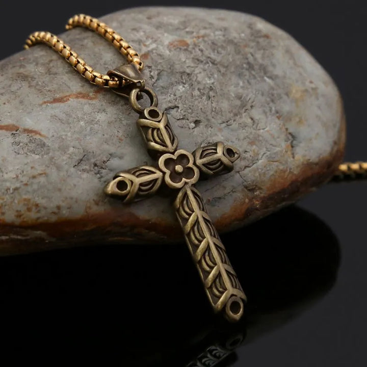ULIKING JEWELRY PENDANTS Vintage Cross Stainless Steel Pendant Necklace 03