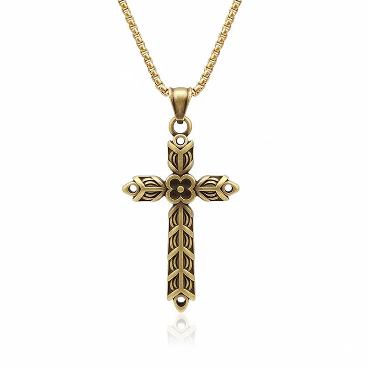 ULIKING JEWELRY PENDANTS Vintage Cross Stainless Steel Pendant Necklace 02