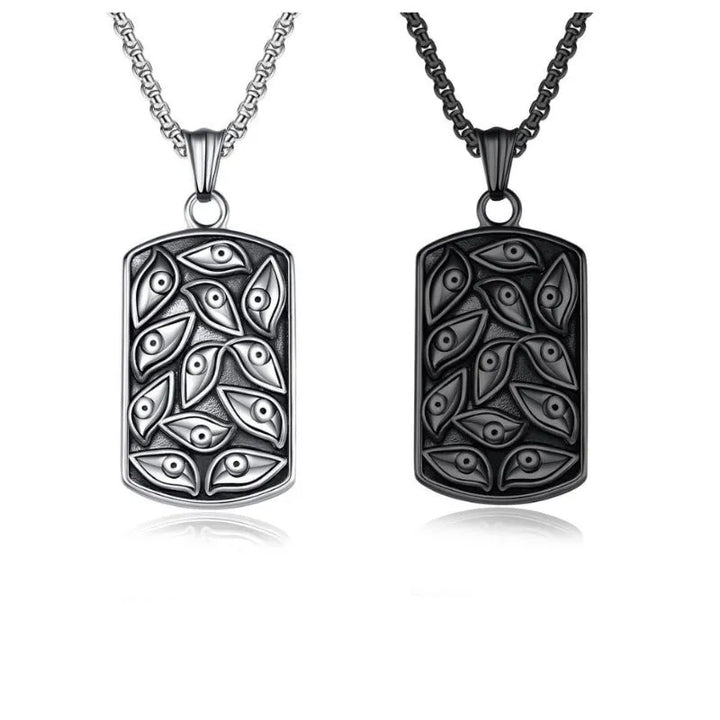  ULIKING JEWELRY PENDANTS Vintage Devil's Eye Stainless Steel Pendant  07