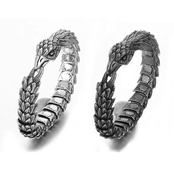  ULIKING JEWELRY BRACELETS Vintage Eagle Stainless Steel Bracelet 08