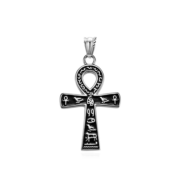  ULIKING JEWELRY PENDANTS Vintage Egyptian Ankara Cross Necklace 09