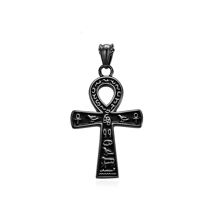  ULIKING JEWELRY PENDANTS Vintage Egyptian Ankara Cross Necklace 10