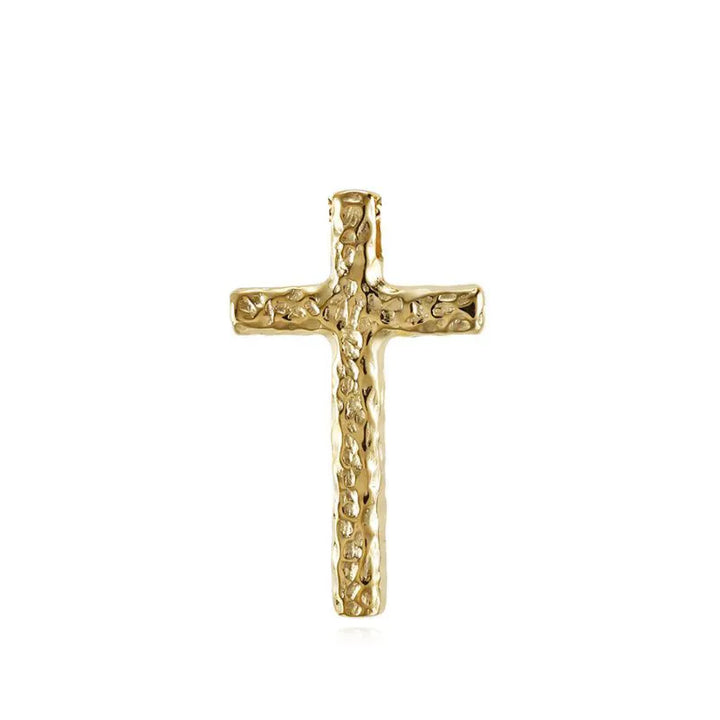  ULIKING JEWELRY PENDANTS  Vintage Hammered Cross Pendant  08