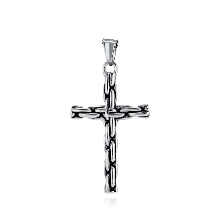  ULIKING JEWELRY PENDANTS   Vintage Punk Cross Stainless Steel Pendant  07