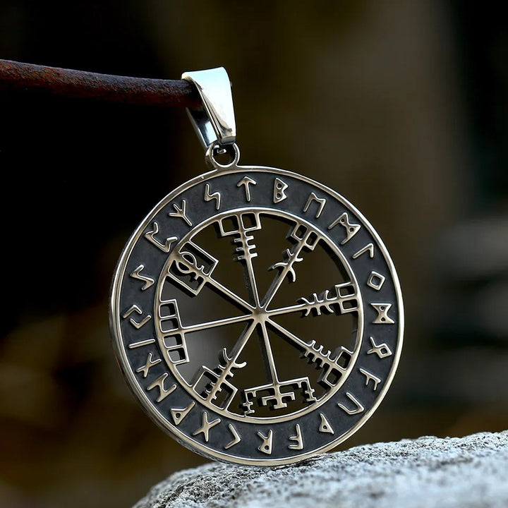 ULIKING JEWELRY PENDANTS Viking Compass with Rune Pendant 04